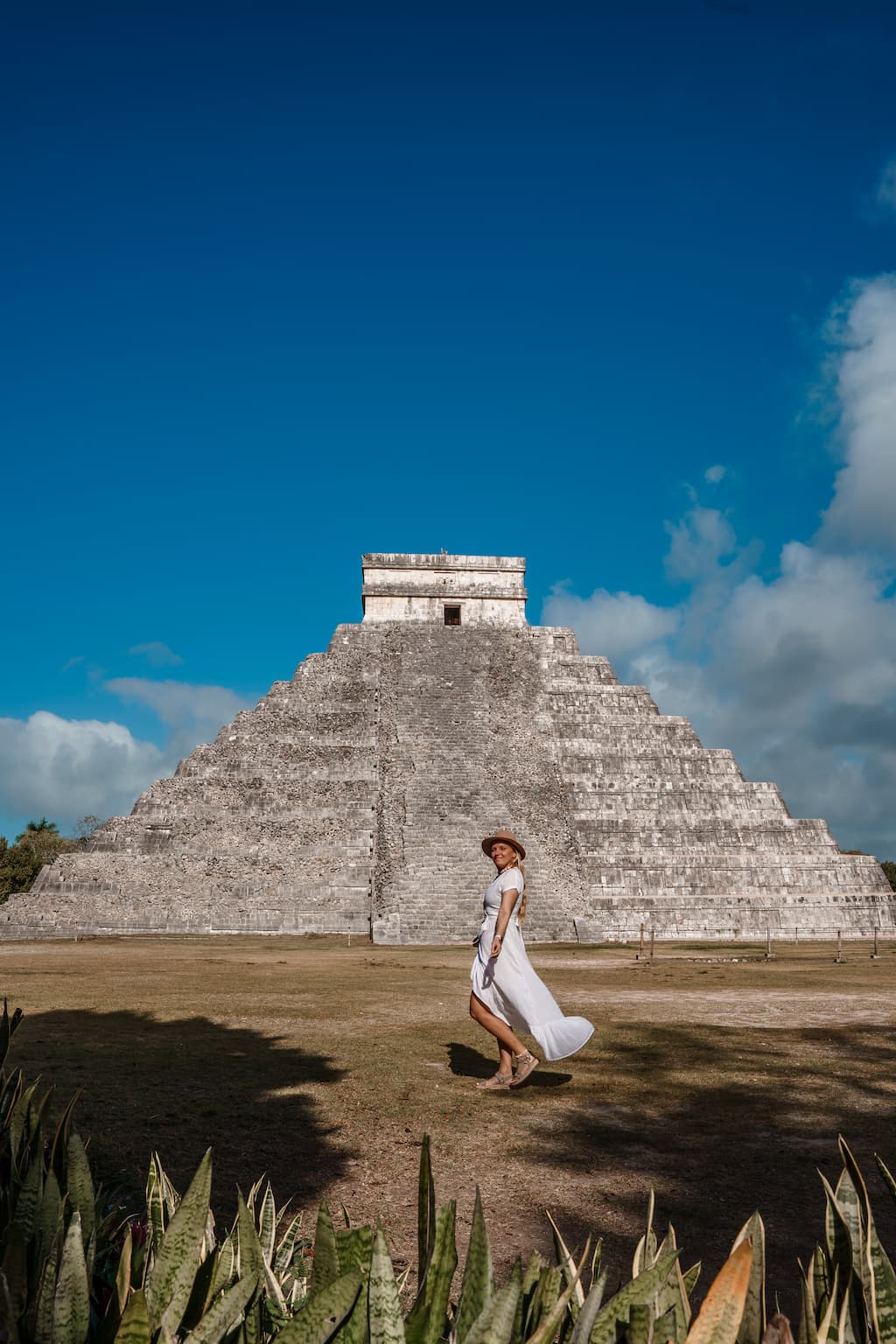 Chichen Itza tours from Cancun can also include a visit to Valladolid and a stop at a cenote.
