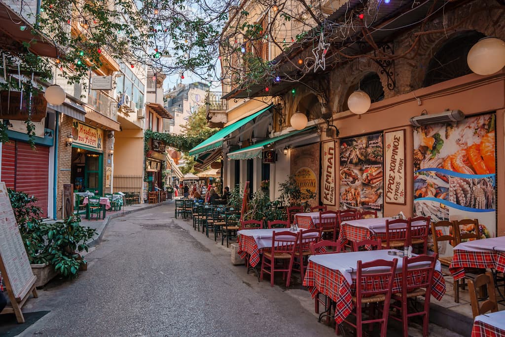 Psyri - the foodie neighbourhood of Athens.