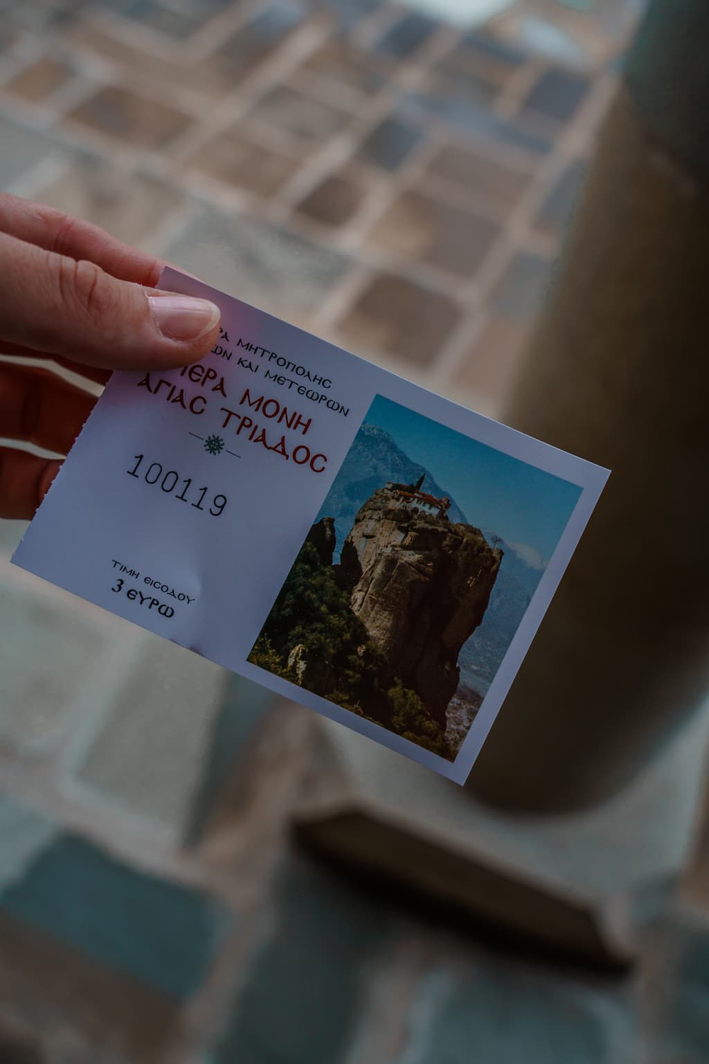 Ticket to Meteora Monastery Holy Trinity