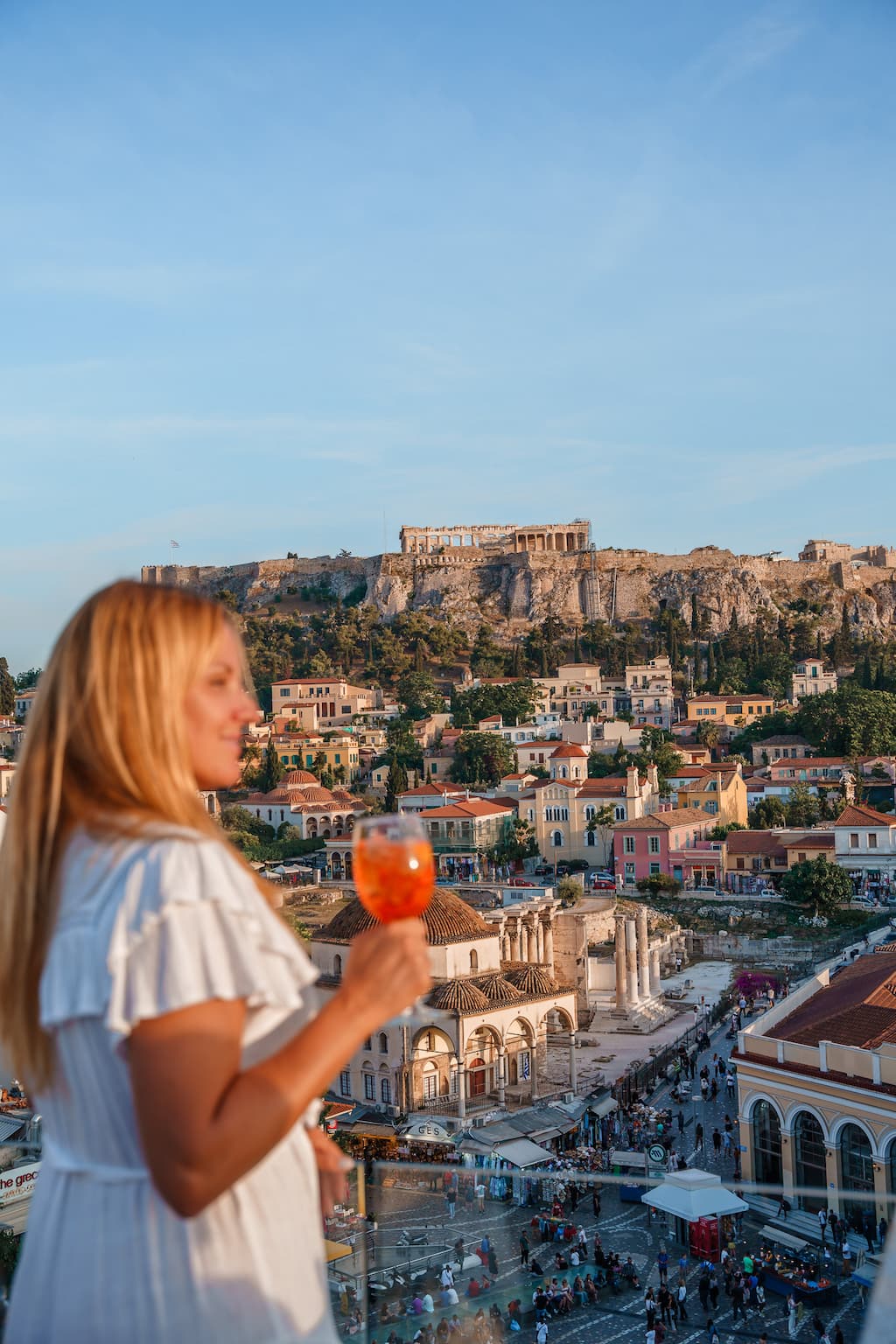 A for Athens rooftop bar overlooking Monastiraki Square.